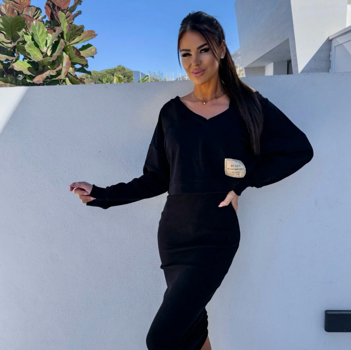 Bella Stride| Stylish Set of Sweatshirt and Dress