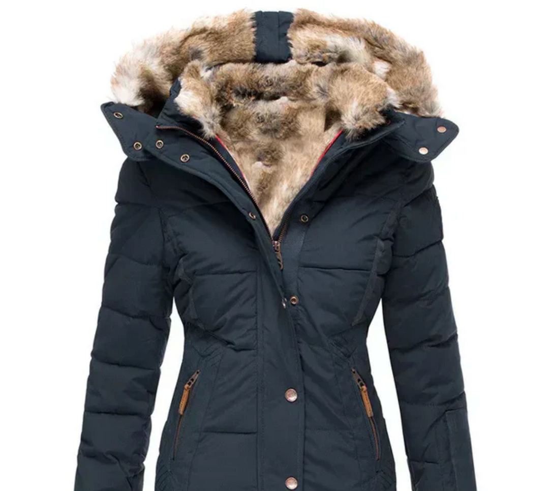 Bella Stride| Bella™ - Cozy Winter Coat with Fur Interior