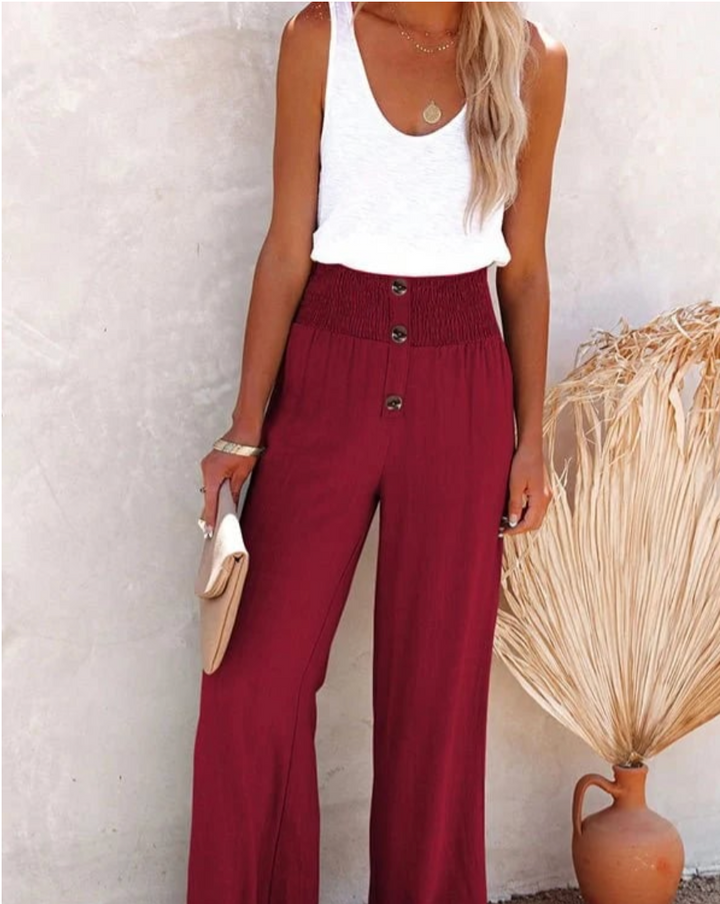 Bella Stride| Riana - High-Waist Relaxed Pants