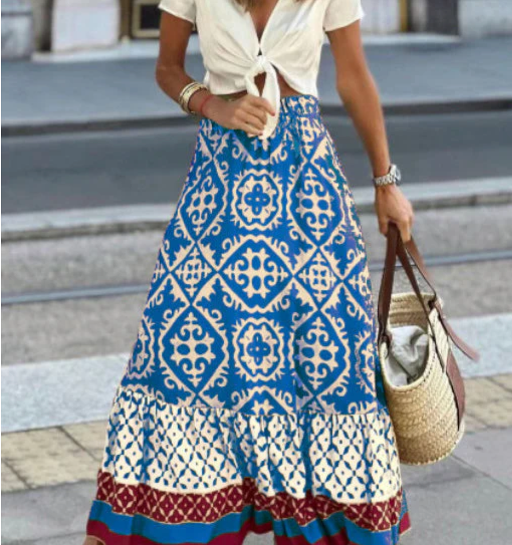 Bella Stride| Cassey - Bohemian Style Skirt