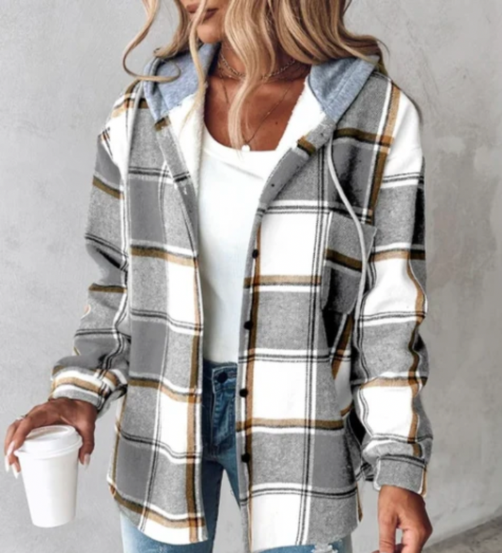Bella Stride| Blair- Cozy Plaid Hoodie