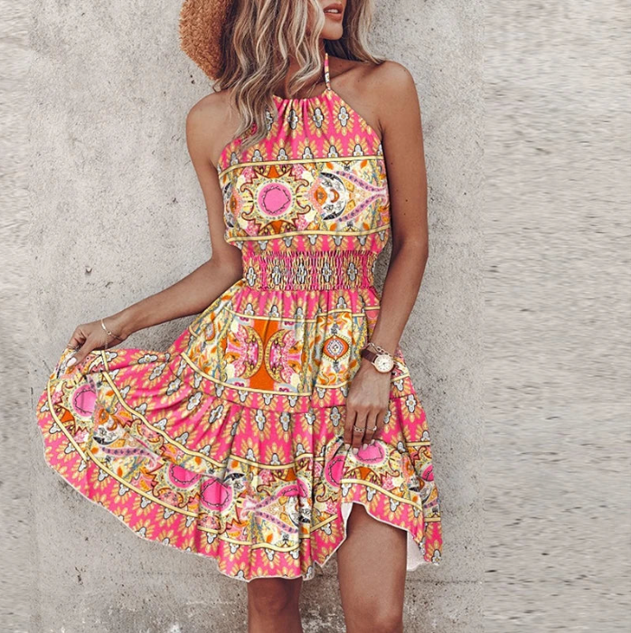 Bella Stride| Angela™ - Chic Halter Dress