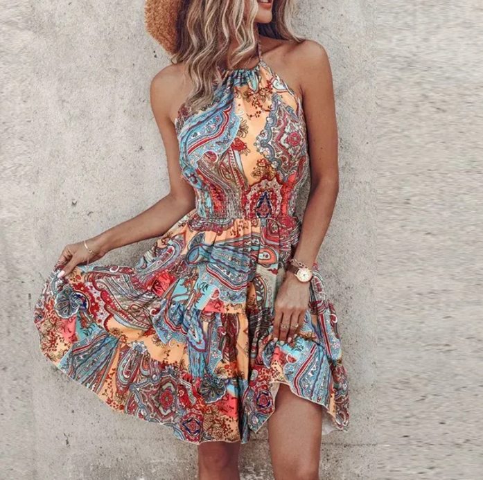 Bella Stride| Angela™ - Chic Halter Dress
